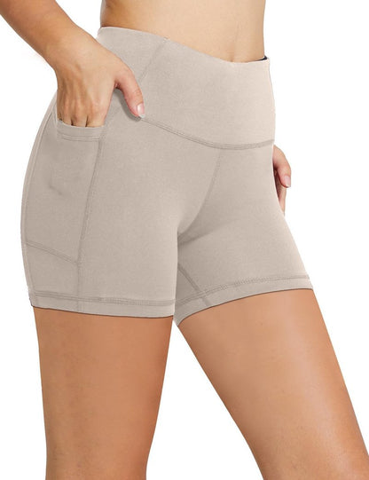 Baleaf Women's High Waist Biker Shorts - 8"/5"/3" Spandex Workout Shorts with Pockets | Yoga, Gym, Running, Volleyball