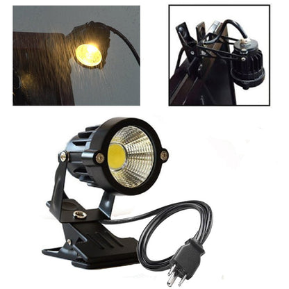Onerbuy Youngine 1pcs 5W LED Clip on Light Water Resistant Outdoor Blackboard Signboard Lighting Adjustable Desk Stand Arm Lamp with Power Plug (Cool White)