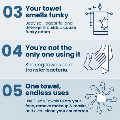 CLEAN SKIN CLUB Luxe Bamboo Box with Drawer & Towels XL, USDA Certified 100‪%‬ Biobased Dermatologist Approved Face Towel, Disposable Makeup Remover Dry Wipes, Facial Wash (Bamboo Container Drawer)