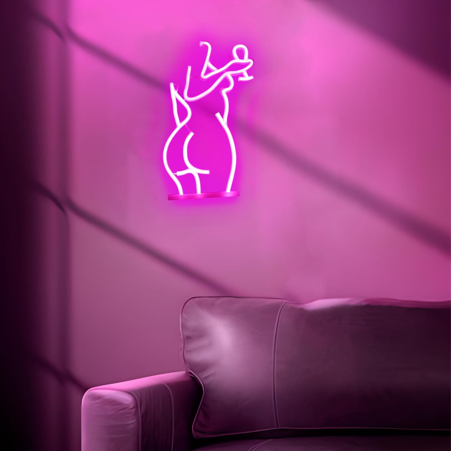 Light up Lady Neon Signs, Attivolife Dimmable LED Wall Decor Sexy Woman Neon Light, Creative Art Decoration Gifts for Girl Bedroom Home Man Cave Party Home Beer Bar Store Hotel(15.7X9.84 inch, Pink)
