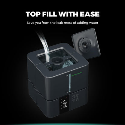 MARS HYDRO Plant Humidifier 5L,with Adjustable Humidity,Timer Function,Ultrasonic Precise and Silent Operation,No-Leak Seal for Grow Tent,Indoor Planting,Greenhouse,Bedroom