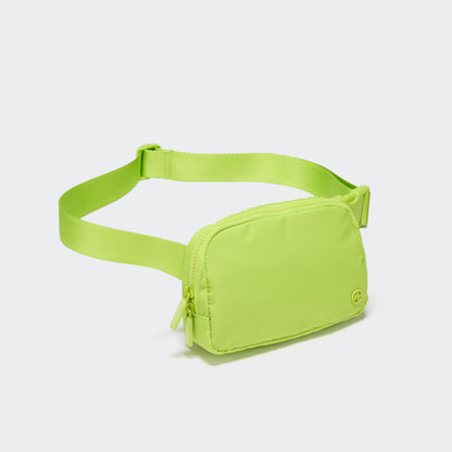 Pander Two Way Zipper Fanny Pack Nylon Everywhere Belt Bag for Women, Water Repellent Waist Packs, Crossbody Bags with Adjustable Strap (Black).