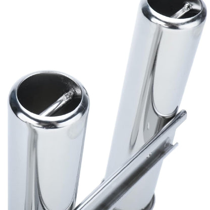 NovelBee 3 Tube Boat Fishing Rod Holder,316 Stainless Steel Fishing Rod Rack for Marine Boat Yacht