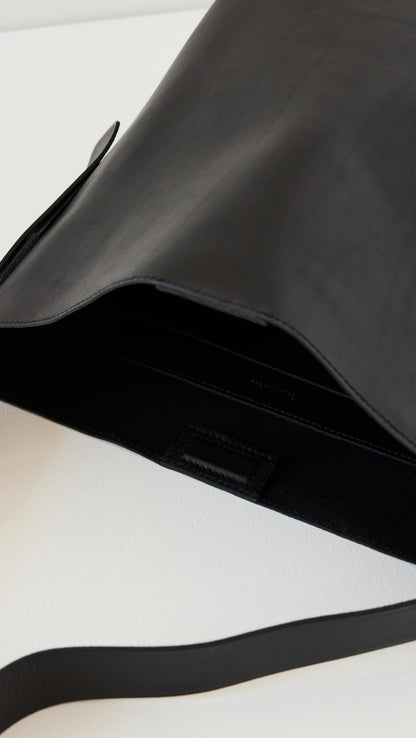 Madewell Women's The Essential Bucket Tote in Leather, True Black, One Size