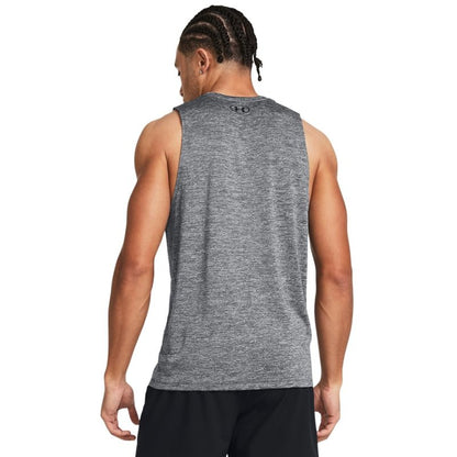 Under Armour Men's Tech Tank Top, (025) Castlerock / / Black, X-Large