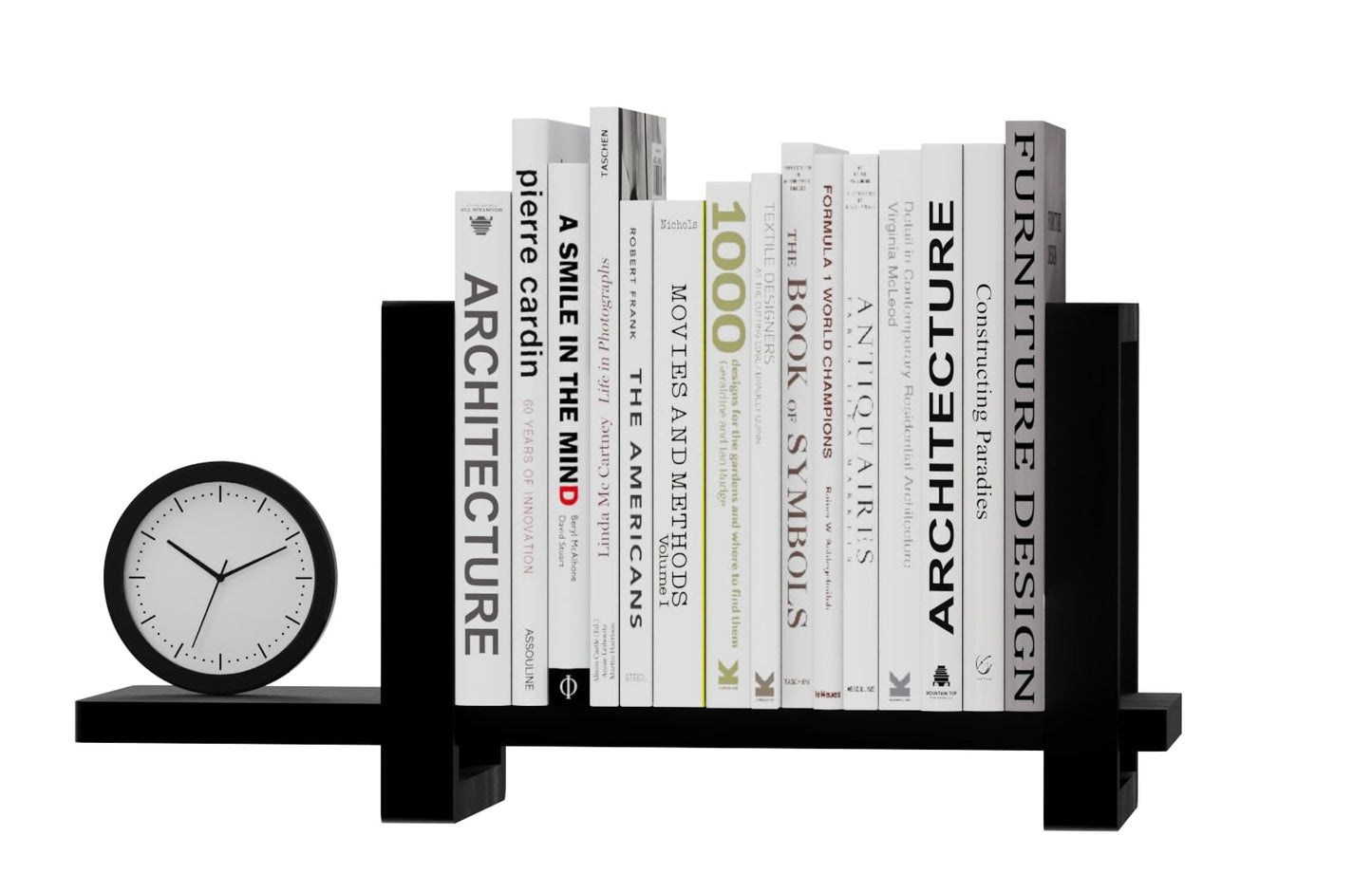 100% Solid Wood Adjustable Desktop Bookshelf, Retro Tabletop Bookshelf, Desk holder Shelf for Living Room, Home, Office, Perfect for Magazine, Books, Cookbooks, No Tools Required to Assemble (Black)