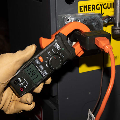 Klein Tools CL120 Digital Clamp Meter, Auto-Ranging 400 Amp AC, AC/DC Voltage, Resistance, Continuity, Non-Contact Voltage Tester Detection