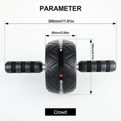 Ab Roller Wheel with Knee Pad, Ab Wheel Roller for Abs Workout & Core Strength Training, Dual Wheel Abdominal Exercise Equipment for Home Gym Fitness for Men & Women