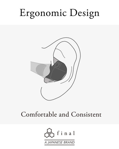 Final A4000 Single-Driver IEM Earphones, High-Fidelity Sound, Detachable Cable, Lightweight in-Ear Monitors, Premium Audio Quality, Comfortable Fit, Durable Design, Ideal for Audiophiles
