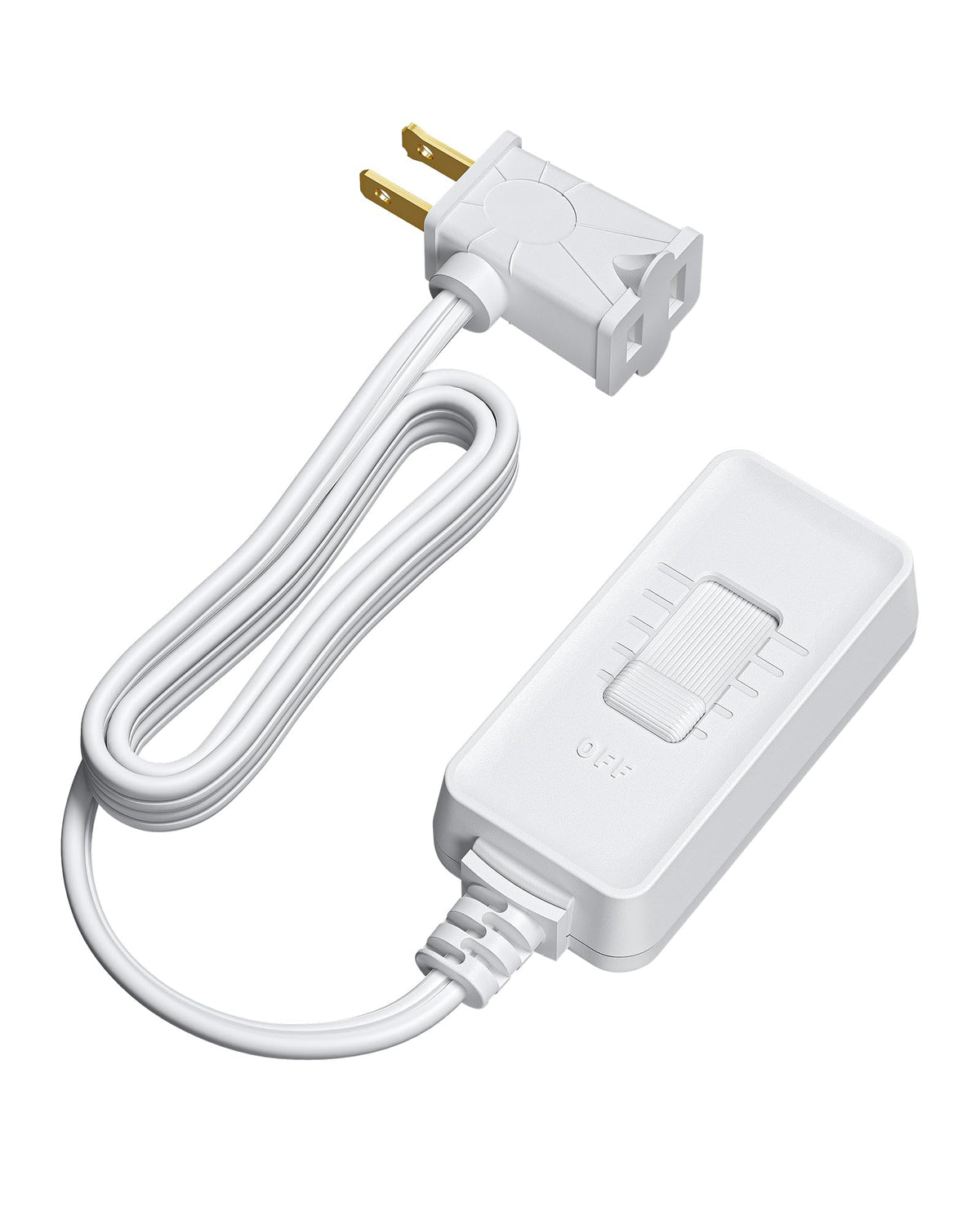 DEWENWILS Plug in Dimmer Switch for Lamp, Table Lamp Dimmer for Dimmable LED/CFL Lights and Incandescent Bulbs, Full Range Slide Control, 5 ft Extension Cord, White