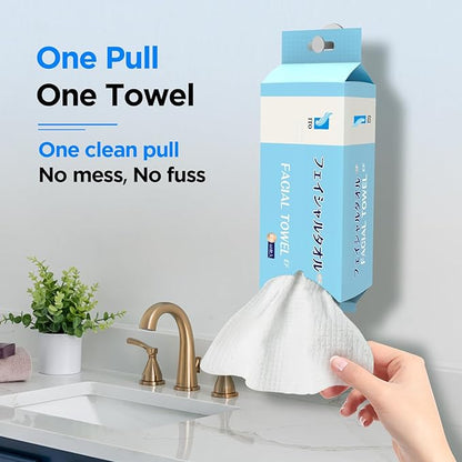 ITO Disposable Face Towel, Ultra-Soft 1-Second Quick-Dry Face Towels, Gentle