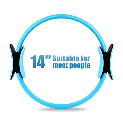 RitFit Pilates Ring Circle - 14 Inch Magic Fitness Circle for Toning Inner & Outer Thighs, Bonus Workout Guide Included