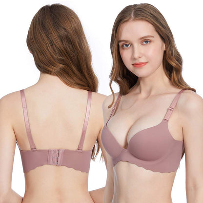 Pack of 5,Women Comfort No Wire Bras Seamless No Show Bra Pack