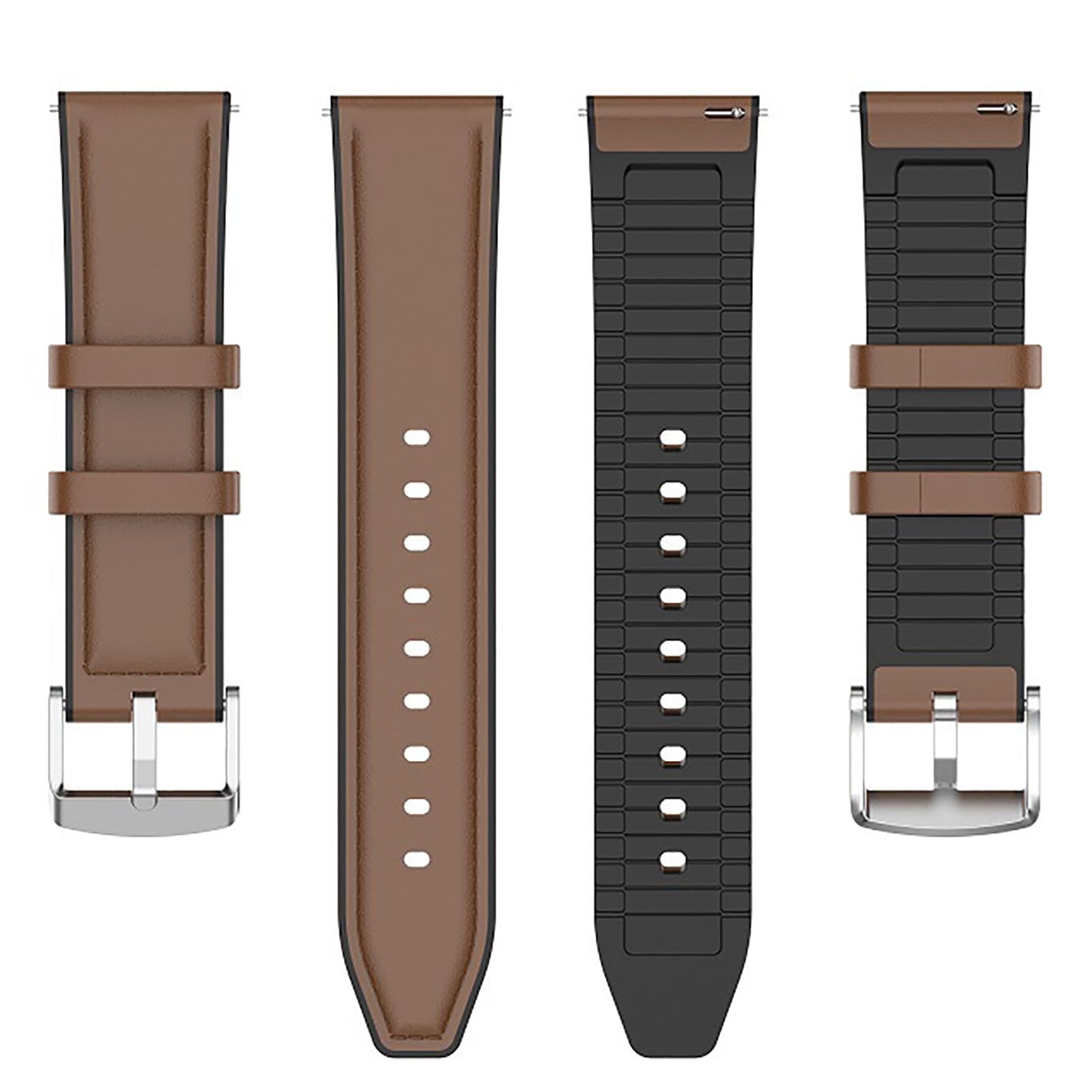 Compatible with CMF Watch 3 Pro Band, 22mm Leather Silicone Breathable Replacement Smartwatch Strap Wristband Compatible for CMF Watch Pro 1, 2, 3 Pro Smartwatch