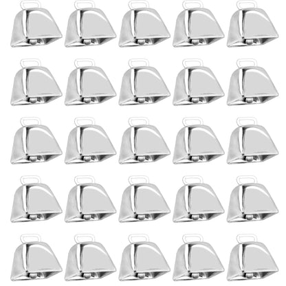 Quacoww 36 Pieces Christmas Jingle Bells Metal Cow Bells Craft Bells Small Bell Mini Bells DIY Bells for Wreath, Holiday Home and Hanging Christmas Wind Chimes Making