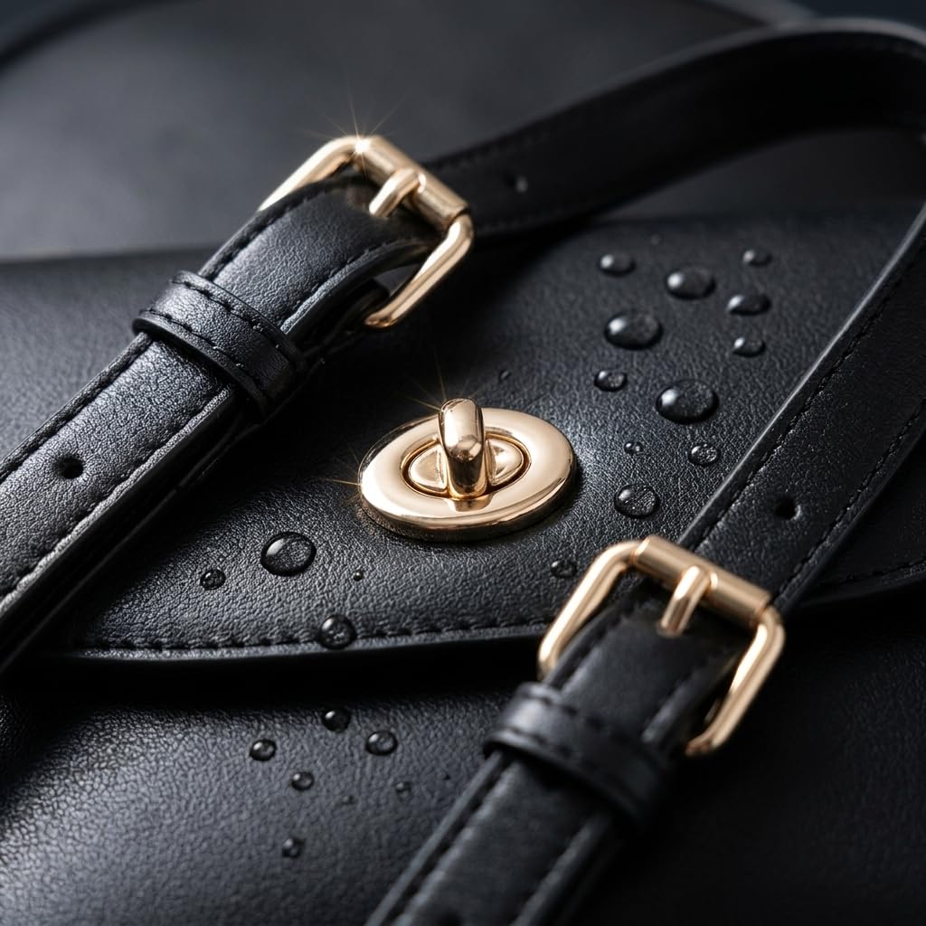 Rosvovo Mini Leather Backpack for Women - Anti-Theft Small Purse with Secured Zipper & Tassel