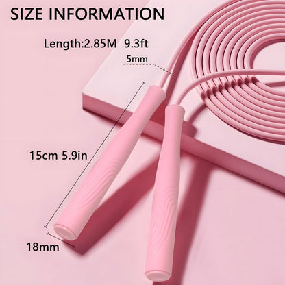 WANSPOORTS Adjustable Jump Rope for Fitness and Exercise-Lightweight Skipping Rope for Kids,Cardio, Boxing, and Weight Loss-Speed Rope perfect for Men & Women (Blackk)