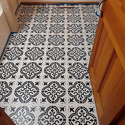 6pcs Reusable 8x8 Inch Mandala Stencils Painting, Stencils for Painting Floors, Wall Templates for Painting