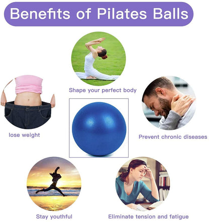 XIECCX Mini Yoga Balls 9 Inch Exercise Pilates Therapy Balance Micropore Ball Barre Equipment for Home Stability Training Physical Core Training(Pink)