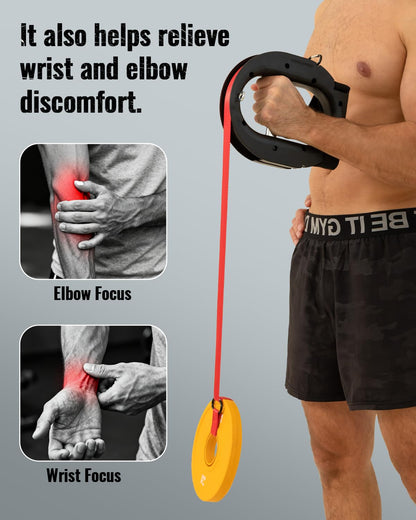 MARCHMARS Forearm Strengthener & Wrist Strengthener, Multi-Directional Forearm Exerciser, Portable Forearm Trainer for Muscle Building, Grip Strength and Rehabilitation