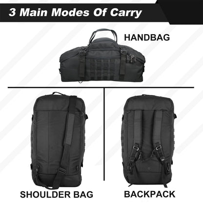 3 In 1 Tactical 30L Military Backpack Travel Duffle Bag for Weekender Gym Workout Deployment