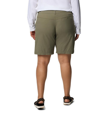Columbia Women's Leslie Falls Long Short II, Stone Green, 16W x 9