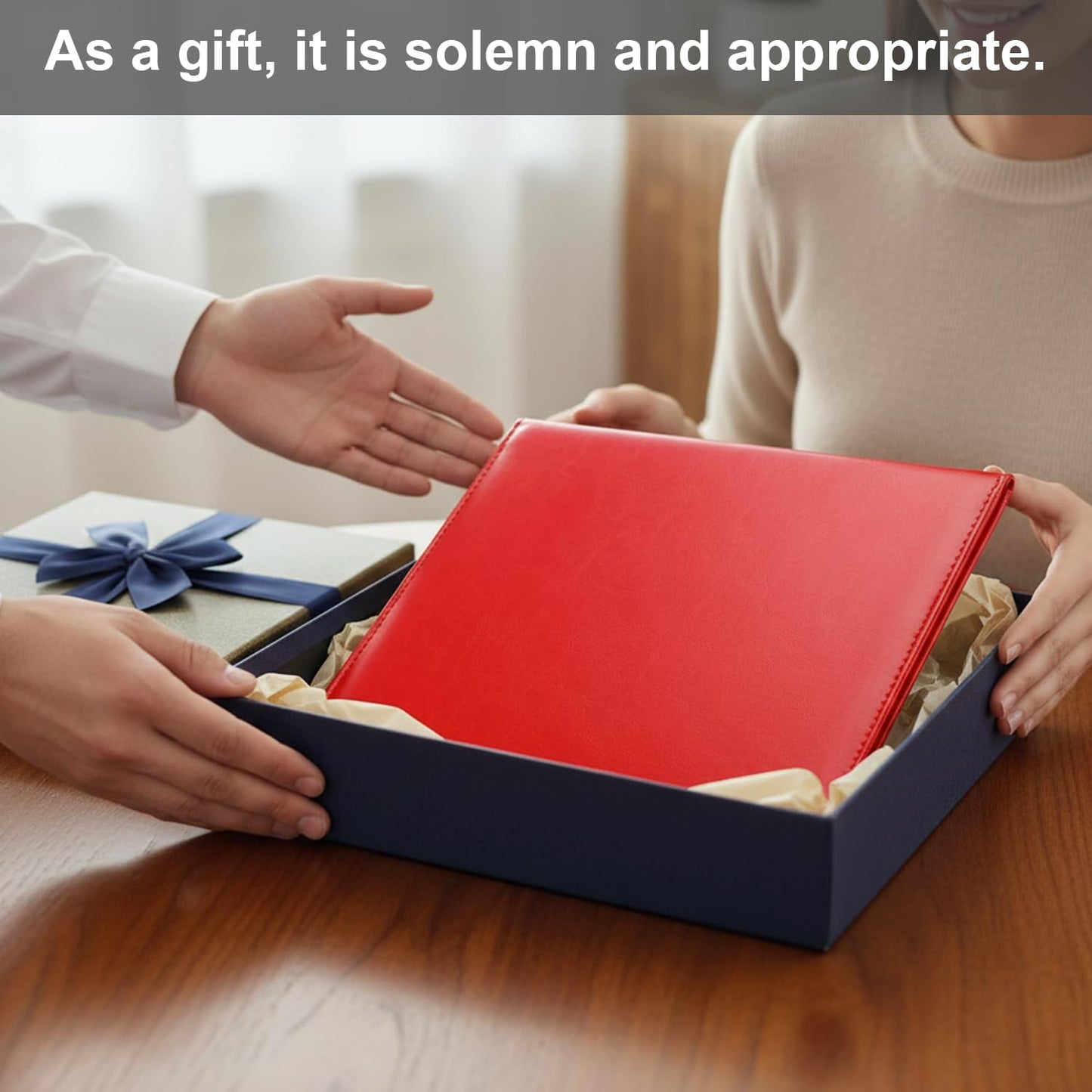 Diploma Cover 8.5 x 11 Certificate Holders for Letter-Sized Award Padded Menu Cover - Red Leather
