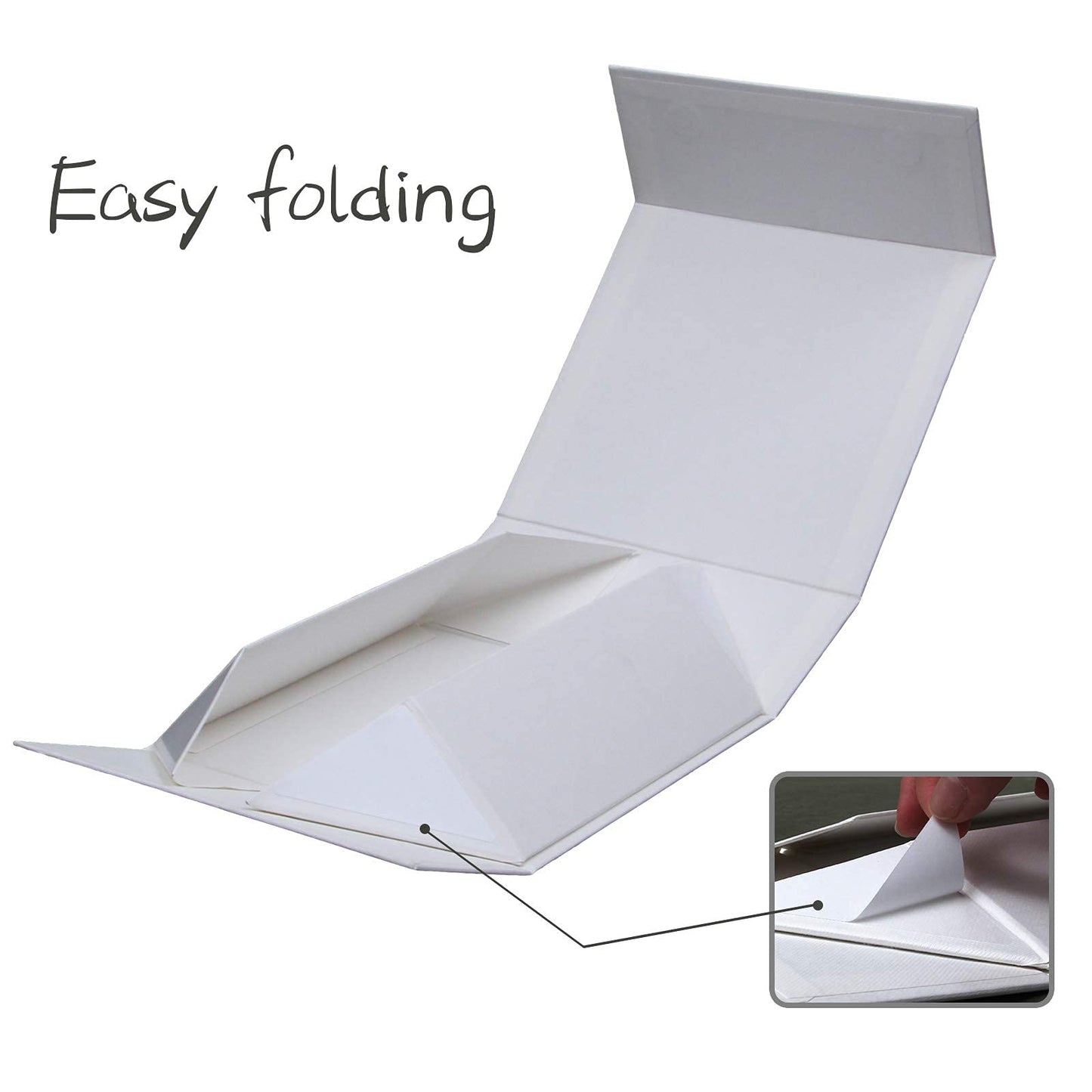 Rsgift White Gift Boxes with Lid,13.5x9x4 Inches,Magnetic Closure for Women - Wedding, Birthday, Graduation Packaging