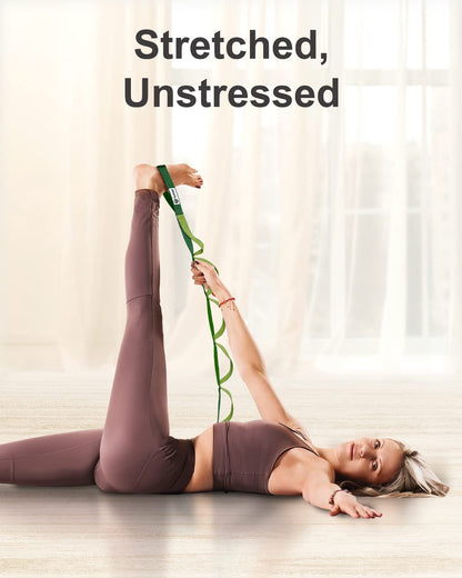 Tumaz Yoga Straps for Stretching, Multi-Loop Strap with 10 Loops for Physical Therapy, Pilates & Gymnastics
