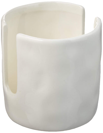 Mud Pie Kitchen Dish Sponge Holder Caddy, Off White