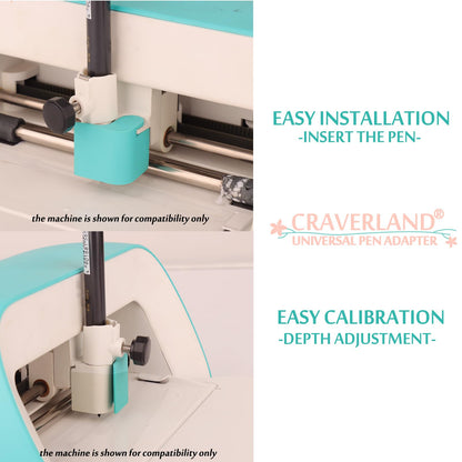 CRAVERLAND Universal Pen Adapter Set for Joy and Joy Xtra,Compatible with Sharpie,Crayola,Sakura,Stabilo and More Hard-Tip Pens Less Than 0.47 Inches