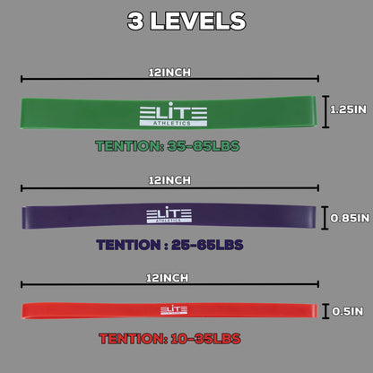 Heavy Thick Resiance Bands Set of 3, Monster Short Bands, Deadlift Band, Glute Activation, Booty Exercise, Hip Band and Dynamic Warm