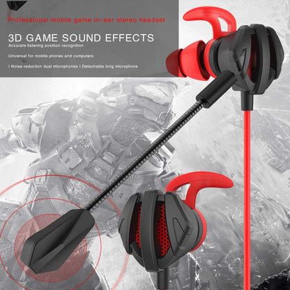 Eachbid Gaming Wired Earphone 3.5mm in-Ear Headphones with Dual Mic Gaming Headset for PS4 PUBG 3D Earbuds for Tablets Notebook Computer Black