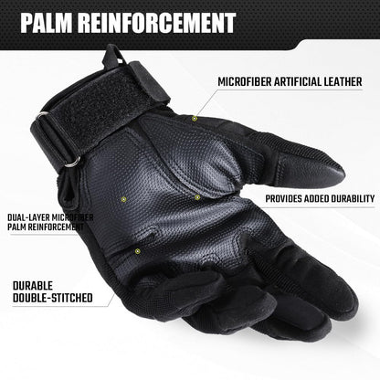 MVPTOO Touchscreen Padded Palm Gloves for Men Medium