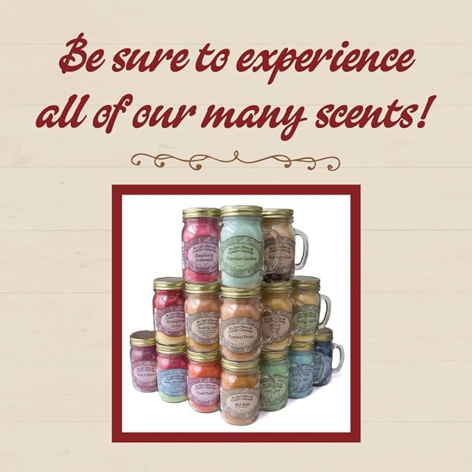 Our Own Candle Company Homemade Sugar Cookie Scented Mini Mason Jar Candle, 3.5 Ounce (4 Pack)