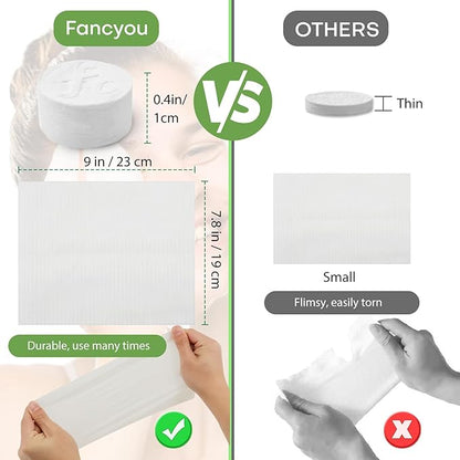 Compressed Towel Tablets 100 Count, Thickened Disposable Face Towel