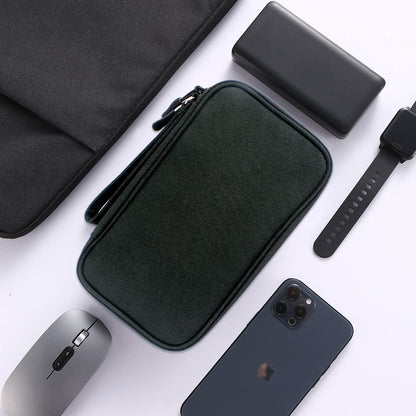 DDgro Travel Accessories Organizer Electronics Pouch for Keeping Certificates Charger/Power Bank/Cables/Mouse/Earphone (Medium, Black)