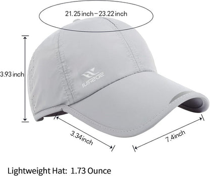 Outdoor Running Hat - Sun Protection Mesh Cap for Men & Women | Quick Dry & Lightweight