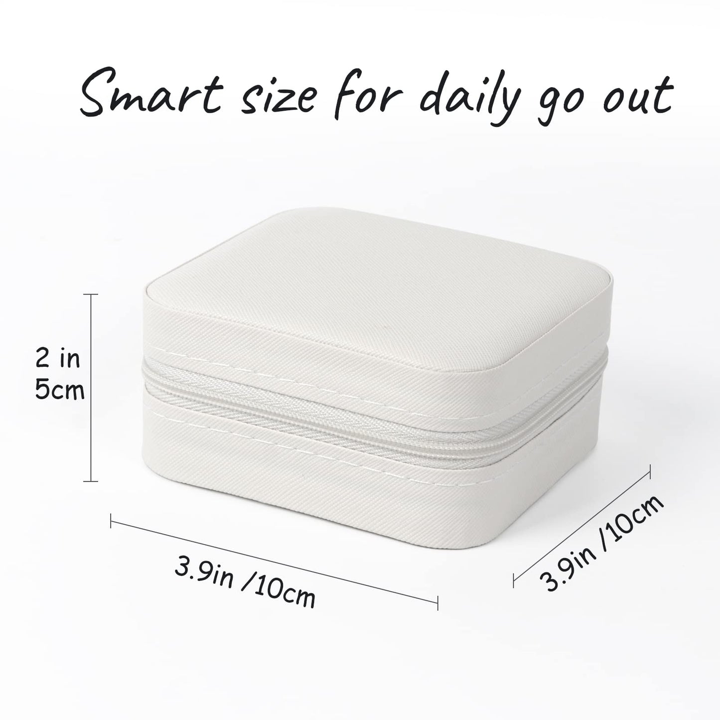 MFXIP Travel Jewelry Case Small Jewelry Box Jewelry Organizer Storage Case Portable PU Leather Mini Jewelry Travel Case for Girls Womens Earring, Necklace, Rings,Bracelets