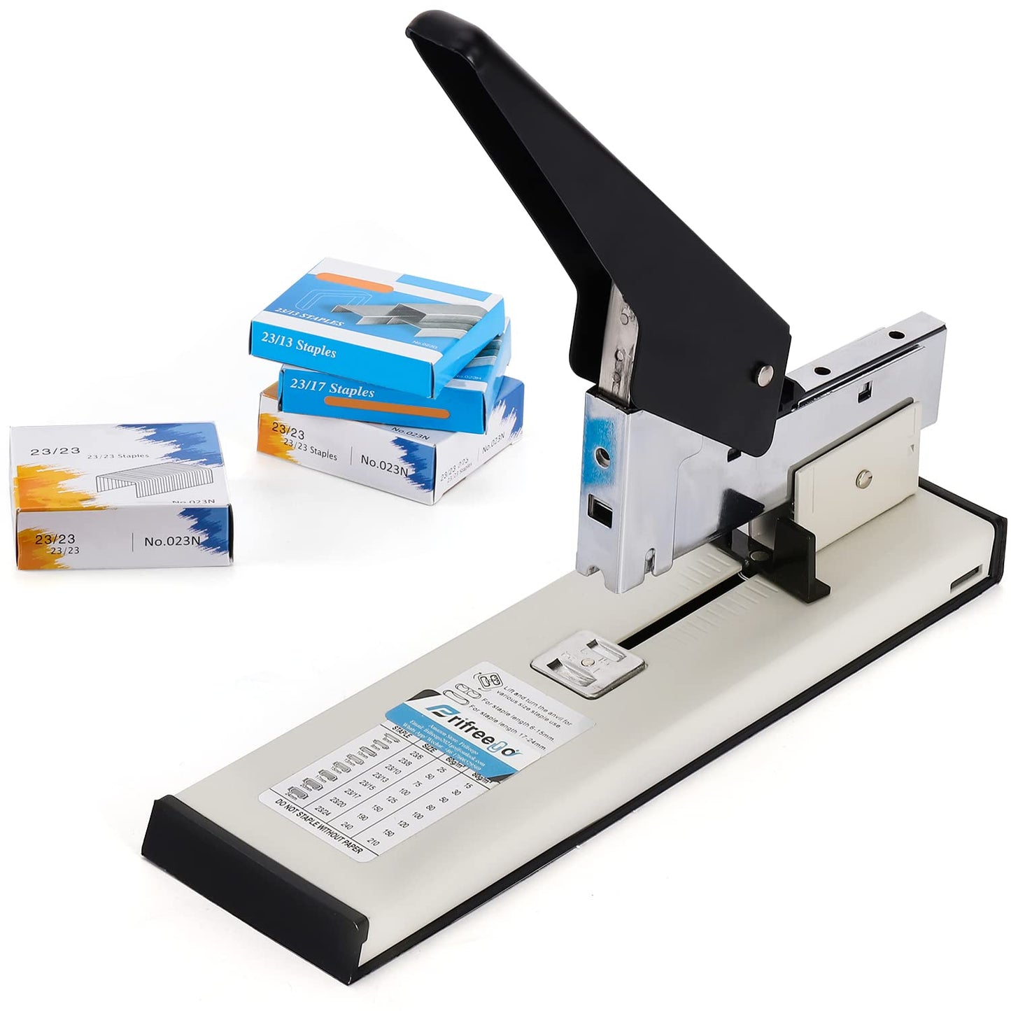 Heavy Duty Stapler - Effortless 240-Sheet Office Stapler with Adjustable Paper Guide, Super Capacity with 4000 Staples
