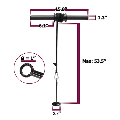 A2ZCARE Wrist and Forearm Blaster – Wrist Roller and Forearm Roller - Perfect for Strength Training and Workout – Fit 1-inch Standard Weight Plates (PVC Handle)