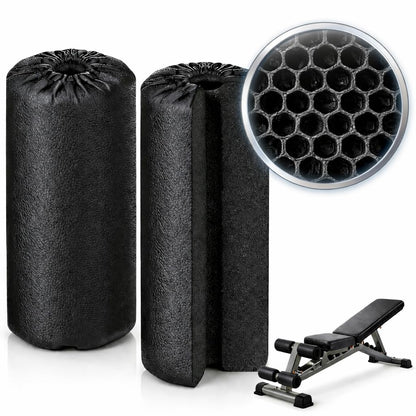 2PCS High-Resilience Leg Extension Pad Replacement for Gym Machines, Stable High-Support Foam Roller, Durable No Peel or Crumble for Leg Curl, Bench, Inversion Table
