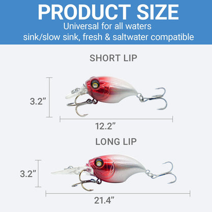 Stonefish Deep Diving Crankbait, Sinking Lure Bait, Bass Trout Fishing Lure, Saltwater Lures, Funny Fishing Lures, Fishing Tackle