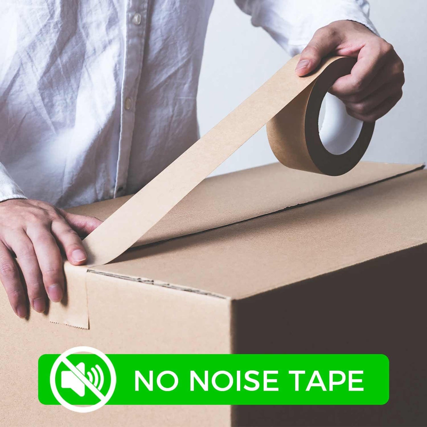 KMLYDGS 6 Rolls (2 inch x 55 Yard) Heavy Duty Kraft Paper Packing Tape – Premium Brown Packing Tape That's eco-Friendly, writable, and Perfect for Packing, Sealing & Masking