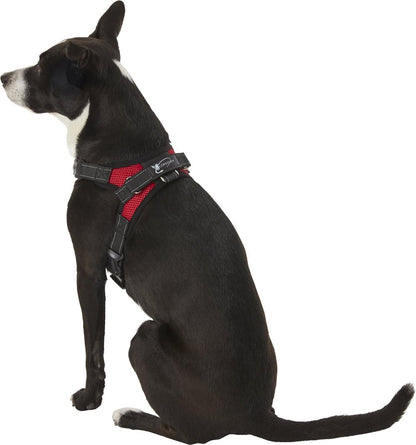 Copatchy No Pull Reflective Adjustable Dog Harness with Handle- Comfortable Soft All Weather Mesh, Easy On Puppy Harness for Small Medium and Large Dogs (Red) Small