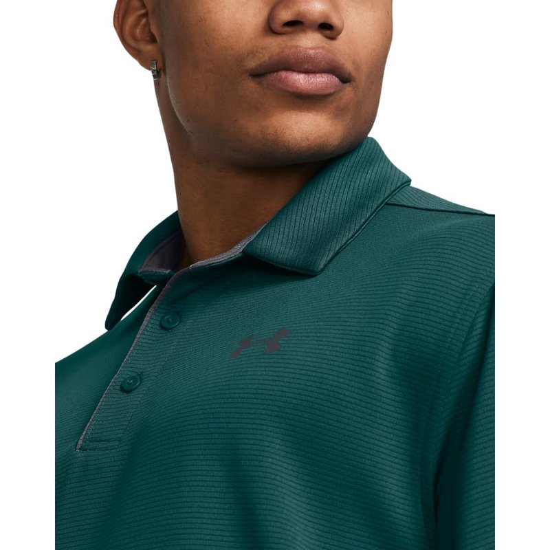 Under Armour Men's Tech Golf Polo, (449) Hydro Teal / / Pitch Gray, XX-Large