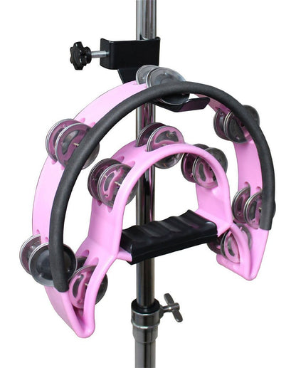 YTYKINOY Black Headphone Headset Tambourine Holder Hanger Clip Stand for Microphone/Musical Stand