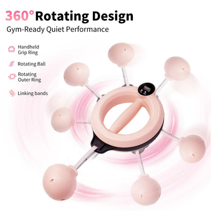 360° Rotating Wrist & Forearm Trainer for Women & Men .Arm, Wrist,Shoulder & Chest Workout Equipment for Home Gym,Upper Body Strength Training & Fitness Exercise
