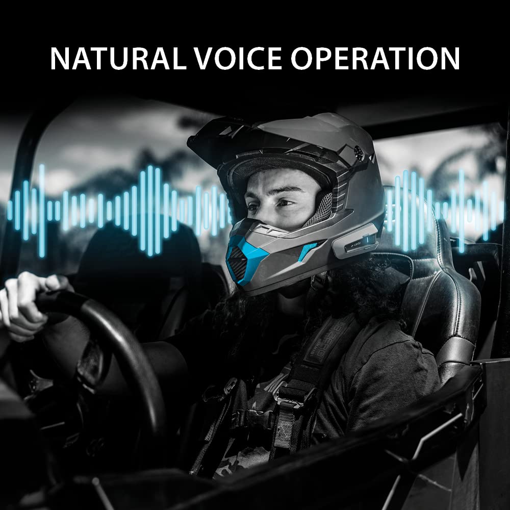 Cardo PACKTALK Edge Motorcycle Bluetooth Communication System Headset Intercom - Dual Pack