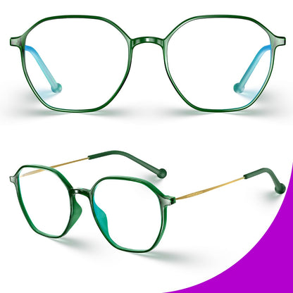 VISOONE Lightweight TR90 Blue Light Blocking Glasses Frame with Anti Glare Eye Protection for Women and Men RANE